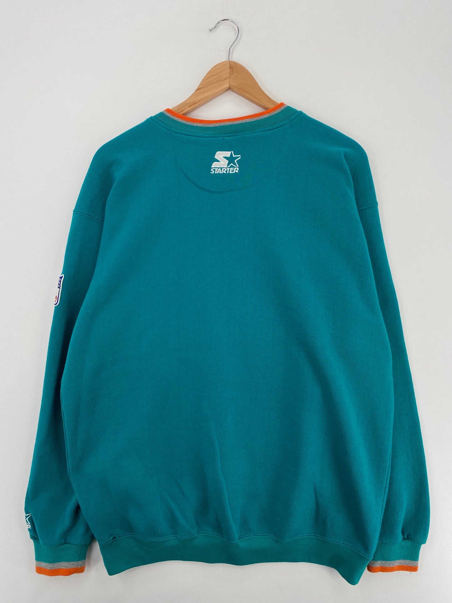 90's STARTER x MIAMI DOLPHINS Size L Vintage NFL Sweat-Shirt / E5655S