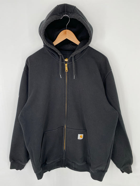Vintage CARHARTT Size XL Zip-up Hoodie Sweat-Shirt / K8494