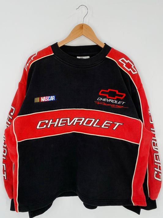 Vintage NASCAR CHEVROLET Size XL Vintage Sweat-shirt/ K5816
