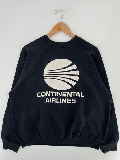 90’s CONTINENTAL AIRLINES Size XL Vintage Sweat-Shirt / E3492S