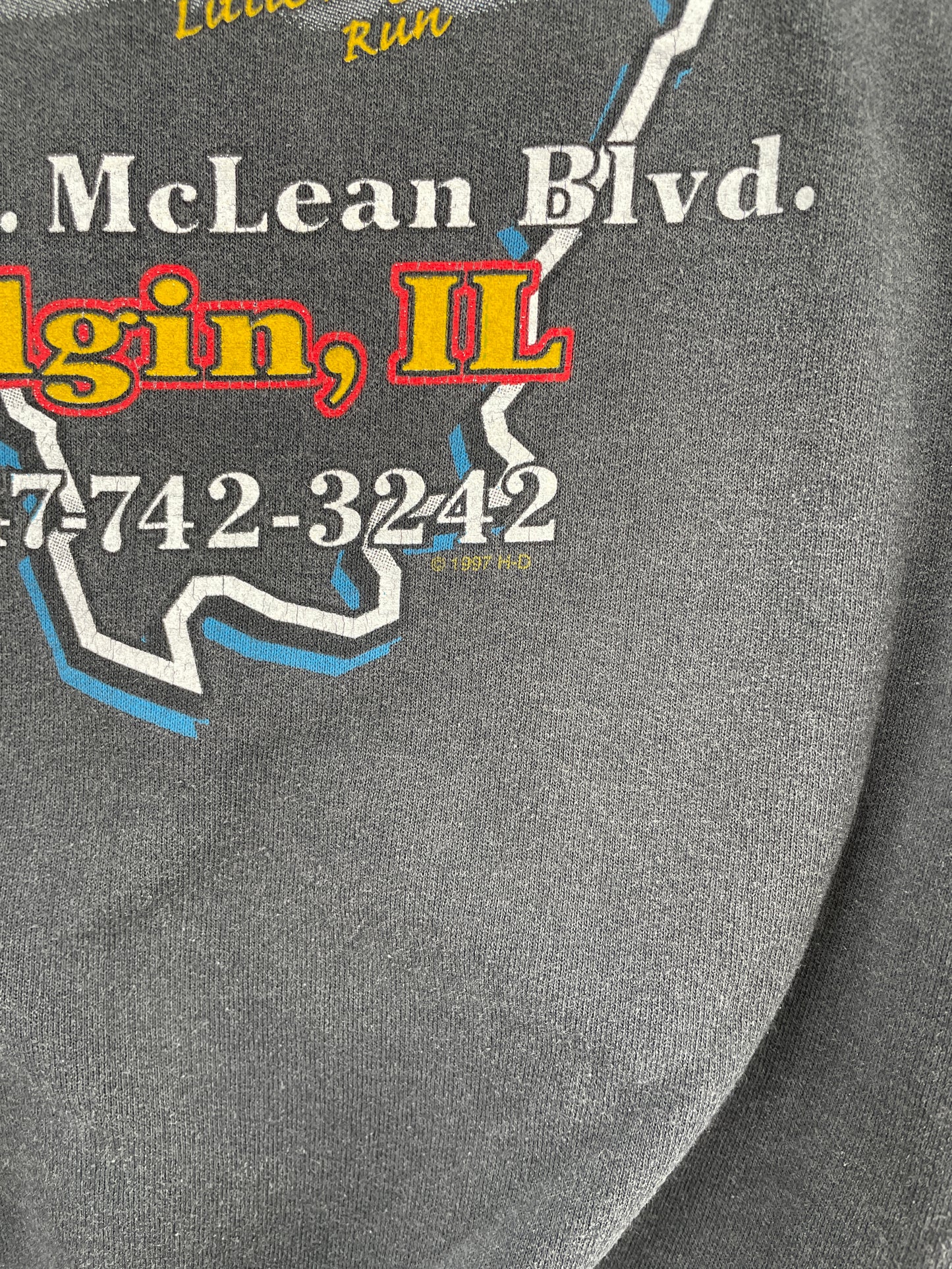 1997 HARLEY DAVIDSON Size No tag (Approx.XL) Vintage Sweat-shirt / A5166