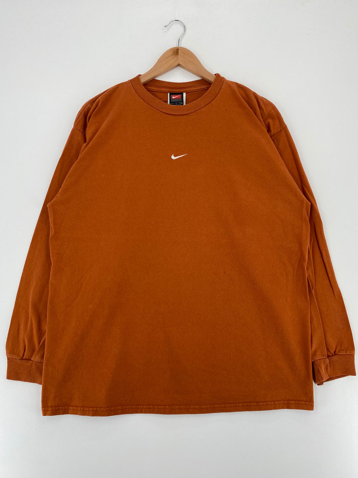00' NIKE CENTER SWOOSH Size L Vintage Long Sleeve T-shirt / A2969