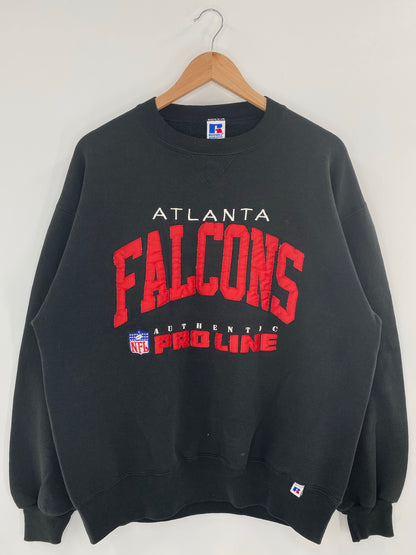 90’s ATLANTA FALCONS Made in USA Size L NFL Sweat-shirt / K5233