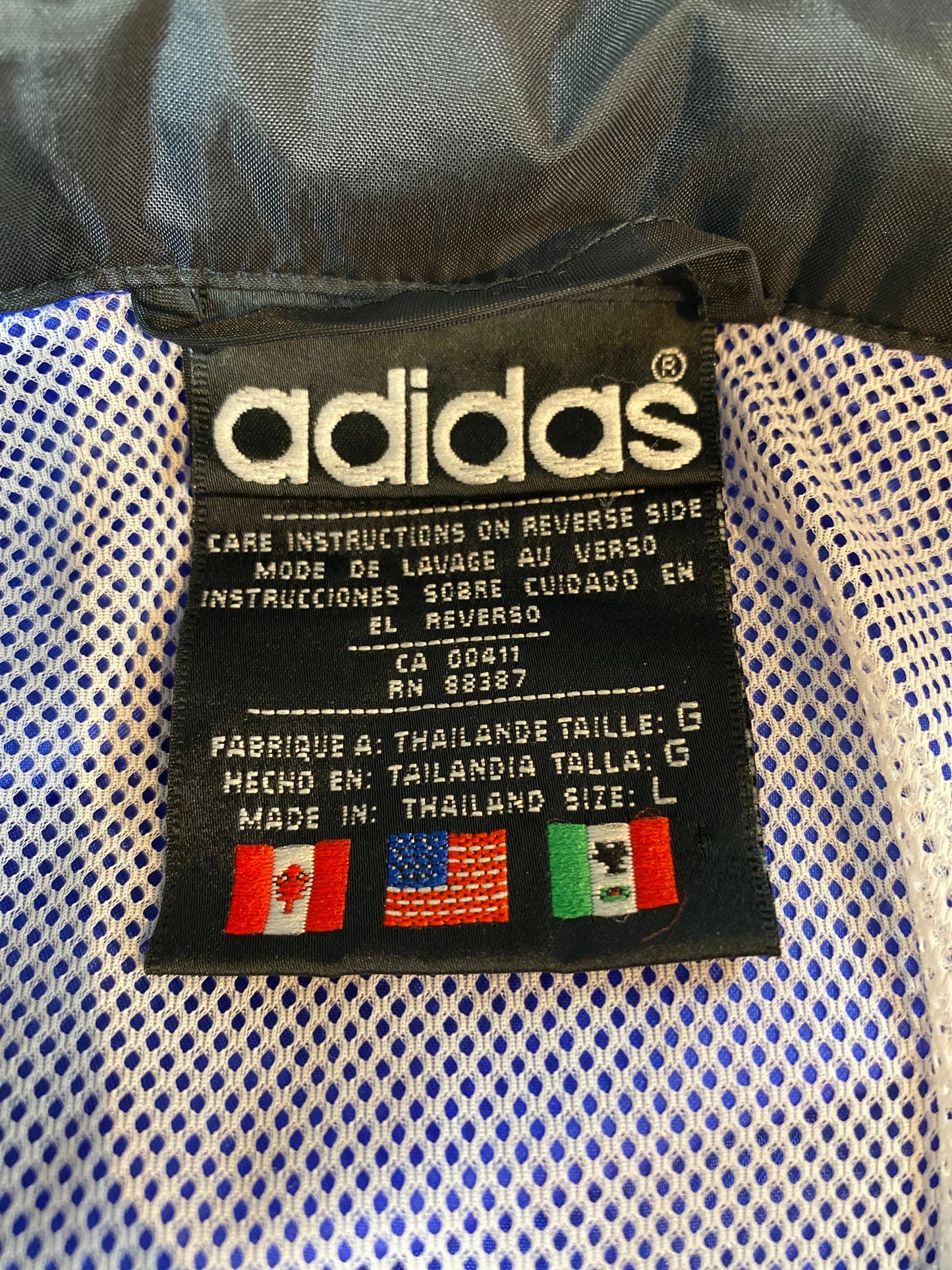 90's ADIDAS Size L Vintage Nylon Jacket / E2282N
