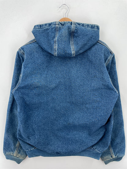 Vintage CARHARTT Size M Hoodie Denim Jacket / A7300