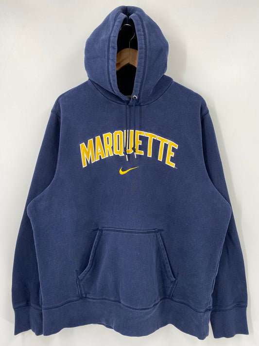 00' NIKE MARQUETTE Size No Tag (Approx.XL) Vintage Hoodie Sweat-Shirt / K4648
