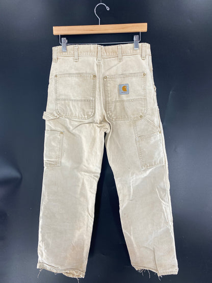 Vintage CARHARTT Size No tag (Approx. 31 x 29) Double Knee Duck Pants / K6520