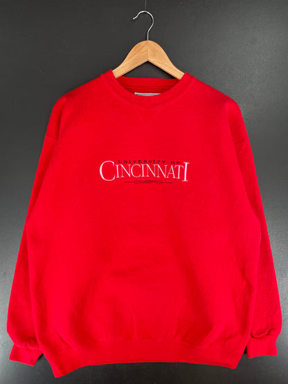 90's UNIVERSITY OF CINCINNATI Made in USA Size L Vintage College Sweat-Shirt / E6635S