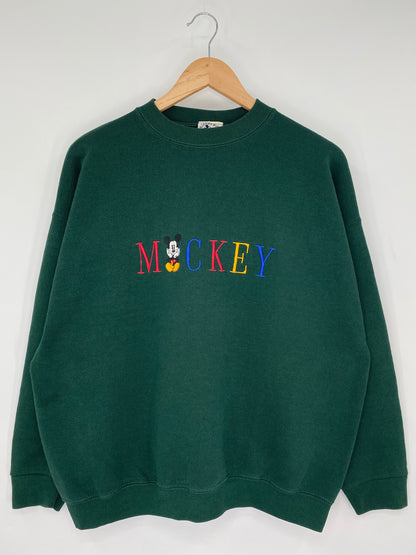 90’s DISNEY MICKEY Made in USA Size M Vintage Sweat-shirt / A206