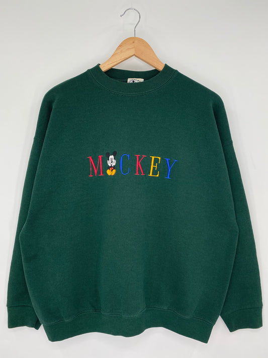 90’s DISNEY MICKEY Made in USA Size M Vintage Sweat-shirt / A206