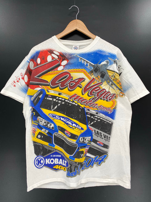Vintage LAS VEGAS MOTOR SPEEDWAY Size L  Racing T-Shirt / K6219