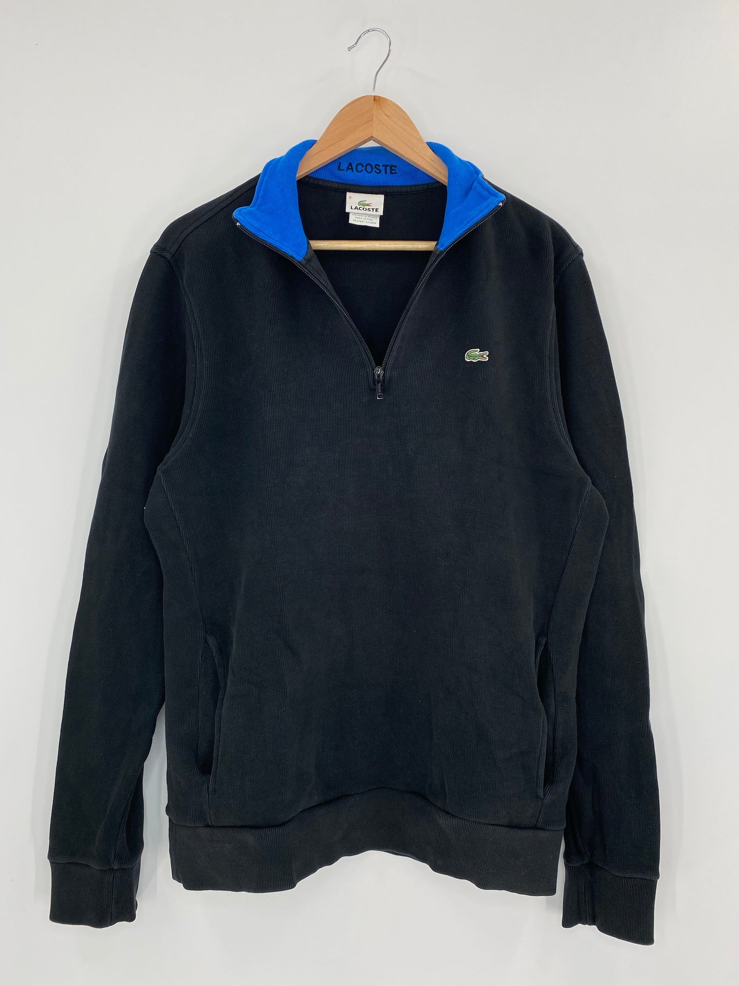 90's LACOSTE Size Approx.L-XL Vintage Half-zip Sweat-Shirt / A6158
