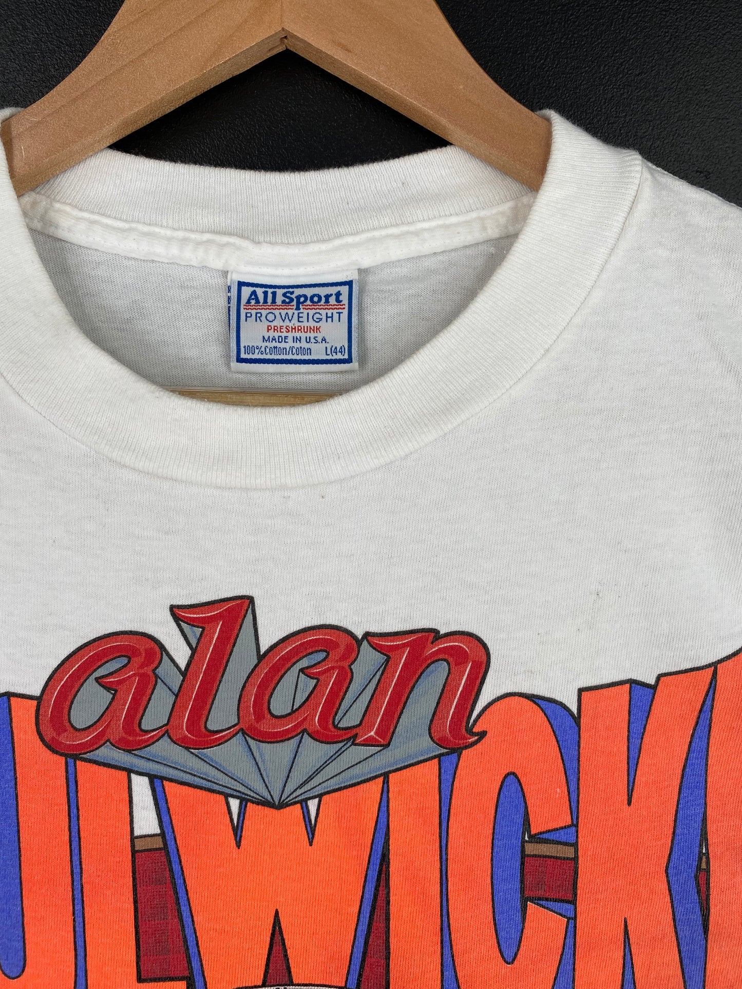 1993 NASCAR ALAN KULWICKI Made in USA Size L Vintage Racing T-Shirt / A2024