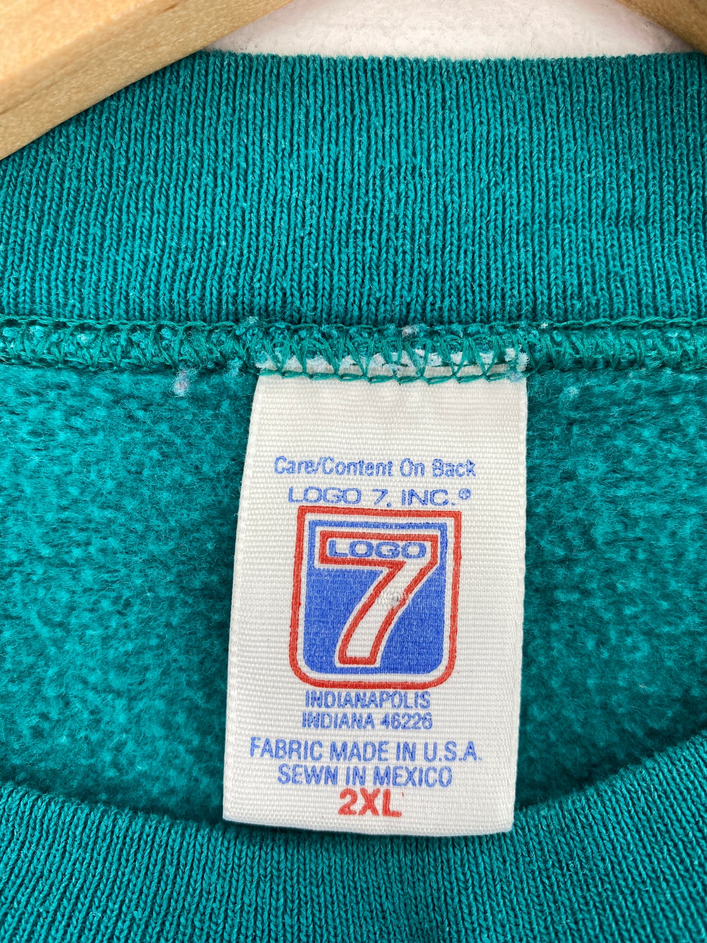 90's MIAMI DOLPHINS Size XXL Vintage NFL Sweat - Shirt/ A5889