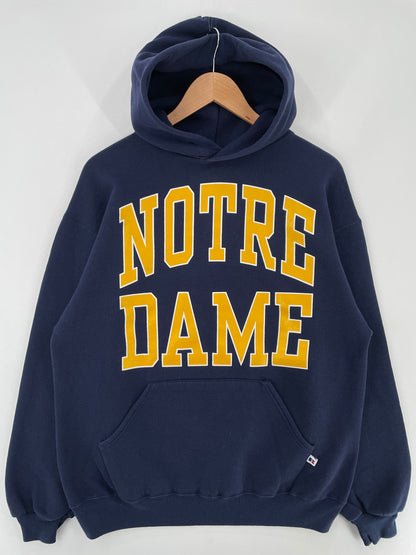 90's RUSSELL x NOTRE DAME Made in USA Size L Vintage College Hoodie Sweat shirt / E4509S