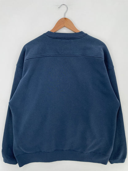 90's STARTER x NOTRE DAME Size XL Vintage College Sweat-Shirt / E3999S