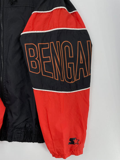 90's STARTER x CINCINNATI BENGALS Size L Vintage NFL Nylon Jacket / A9811
