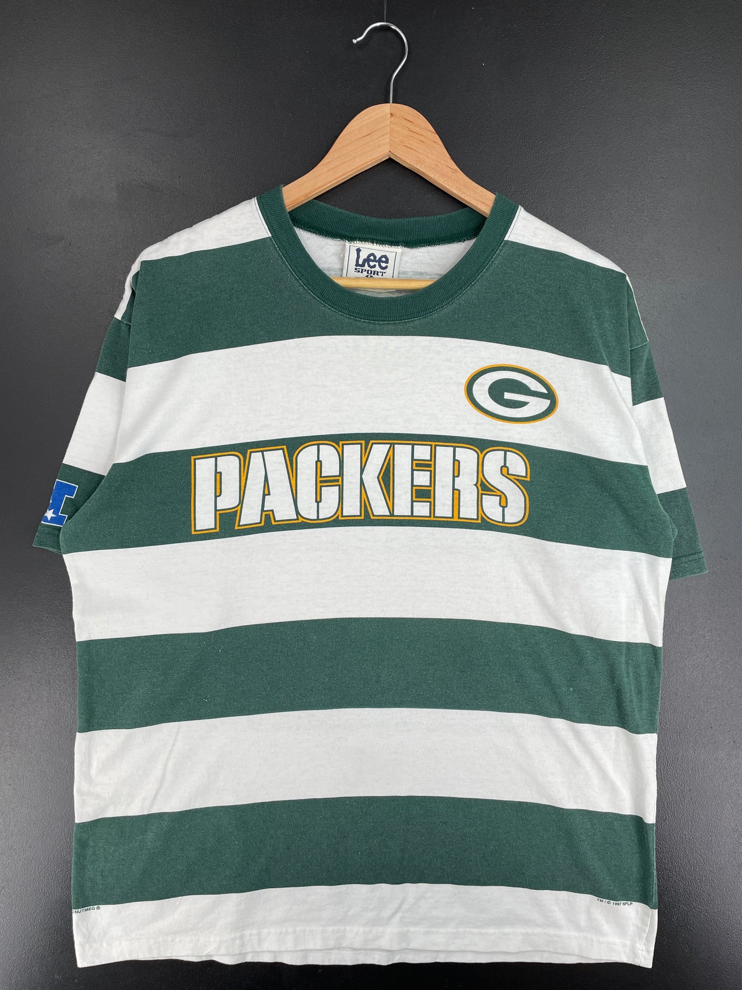 1997 GREEN BAY PACKERS Made in USA Size L Vintage NFL T-Shirt / E6025T