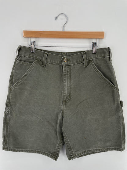 .Vintage CARHARTT Made in USA Size W32xL8 Duck Shorts / A3562
