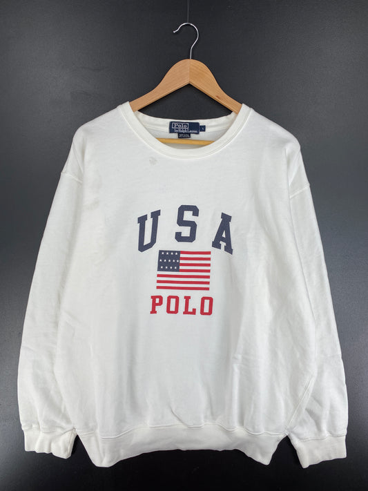 90's POLO RALPH LAUREN Size L Vintage Sweat-Shirt / E3910S