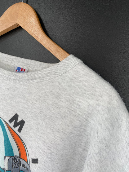 .90’s MIAMI DOLPHINS Made in USA Size XL Vintage NFL Sweat-shirt / E5154S