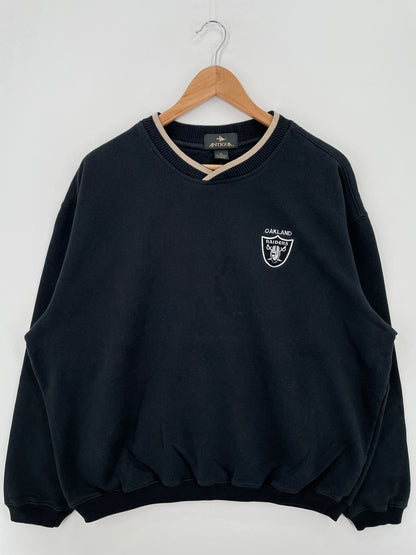 Vintage OAKLAND RAIDERS Size XL NFL Sweat-Shirt / A7893