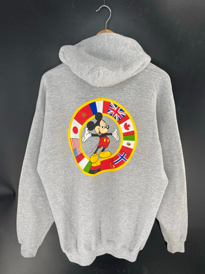 90’s DISNEY EPCOT Made in USA Size XL Vintage Zip Up Sweat-shirt / E285