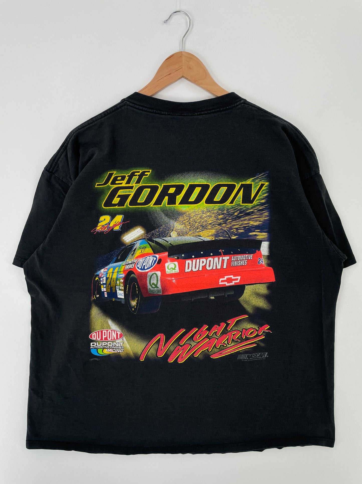 1998 NASCAR x JEFF GORDON Size XL Vintage Racing T-Shirt / A9195