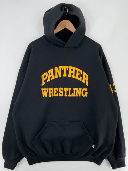 90’s RUSSELL x PANTHER WESTLING Size XXL Hoodie Sweat Shirt / E4965S