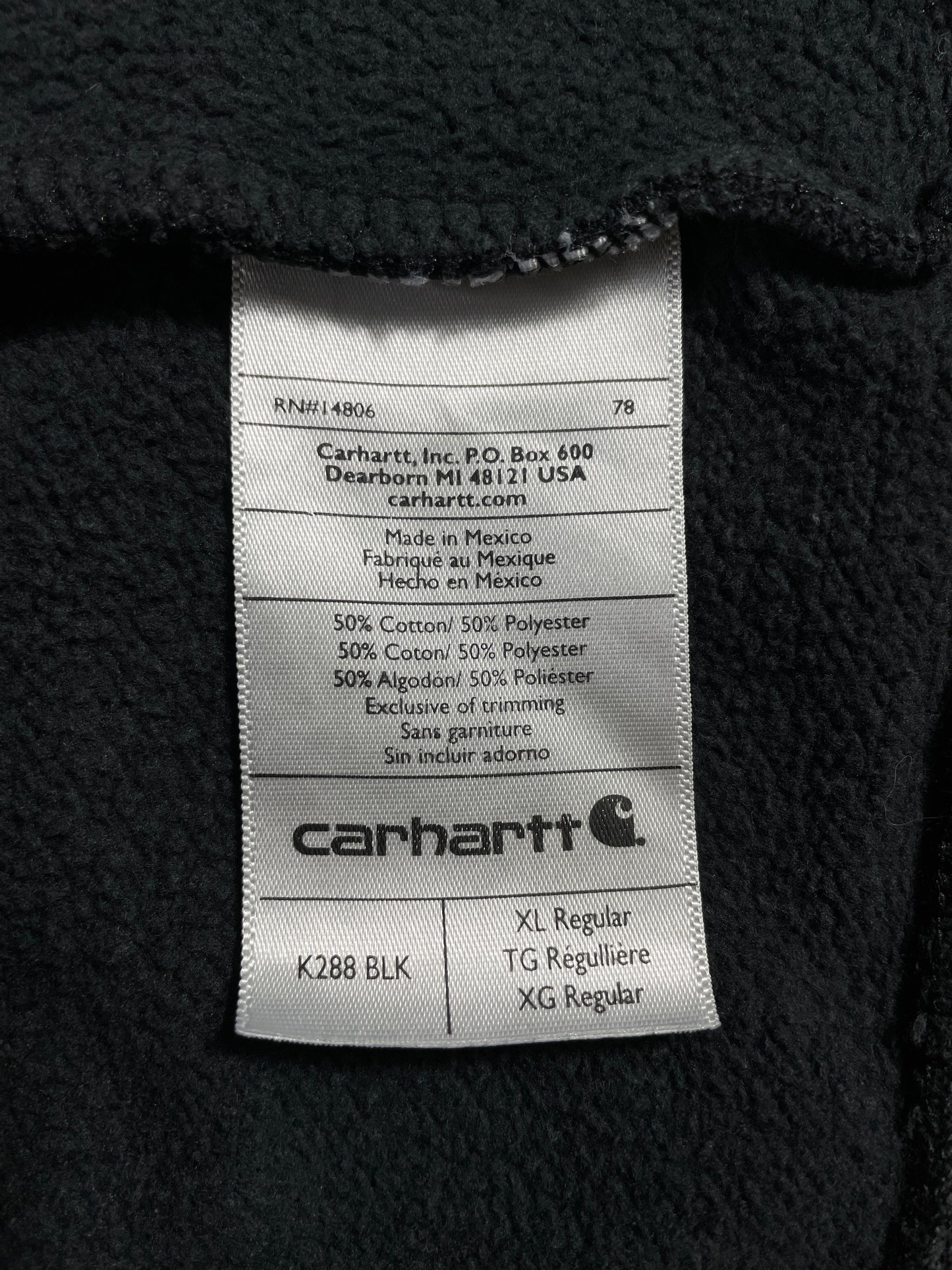 .Vintage CARHARTT Size XL Hoodie Sweat-Shirt / E4363S