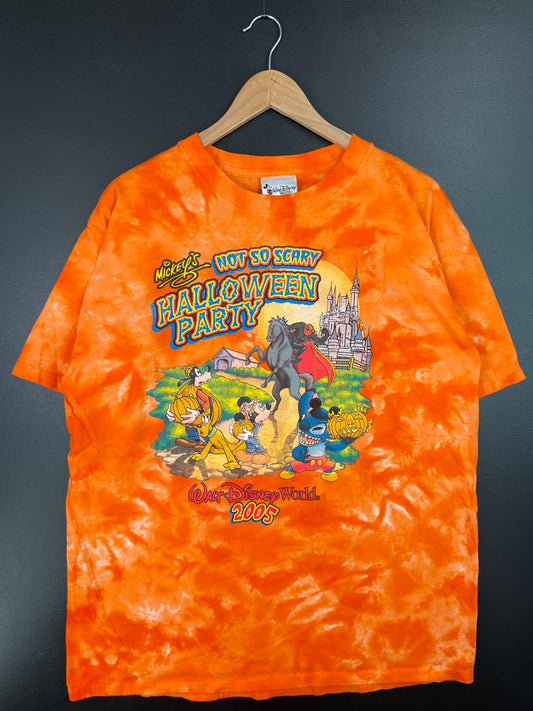 2005 DISNEY HALLOWEEN Made in USA Size L Vintage T-Shirt / A8560