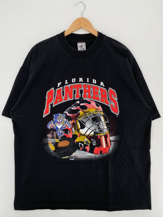 90’s FLORIDA PANTHERS Size XL Vintage NHL T-Shirt / A4668