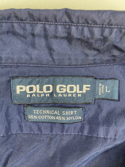 90’s POLO GOLF Size L Vintage Half Zip-up Nylon Jacket / A691