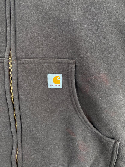 Vintage CARHARTT Size XL Double Face Zip-Up Hoodie Sweat-Shirt / A5488