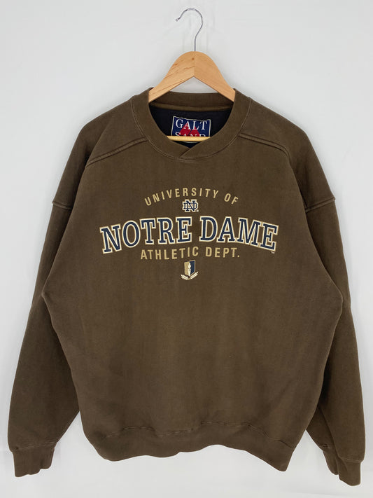 90's NOTRE DAME Size XL Vintage College Sweat-Shirts/ A84