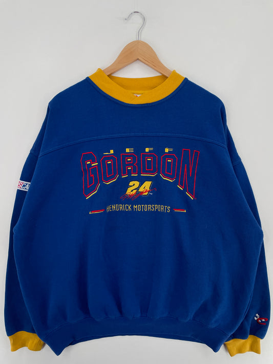 Vintage NASCAR JEFF GORDON Size XL Racing Sweat- Shirt / E2043S