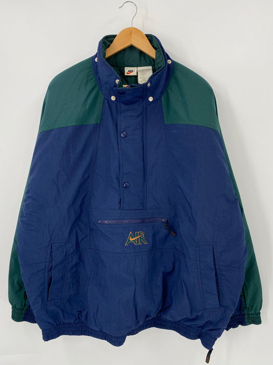 90’s NIKE AIR Size XL Vintage Half Zip Nylon Jacket  / K4836