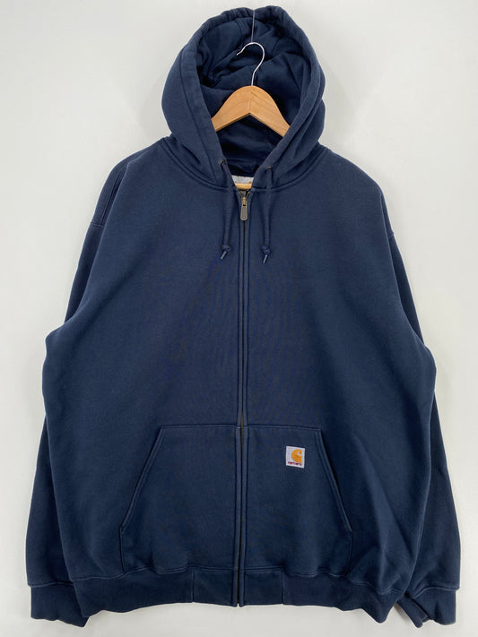 Vintage CARHARTT Size XL Zip-Up Hoodie Sweat-Shirt / A5485