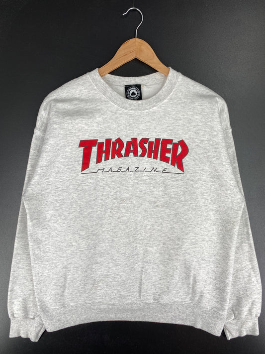 Vintage THRASHER MAGAZINE Size Approx.L Vintage Sweat-shirt / A6388