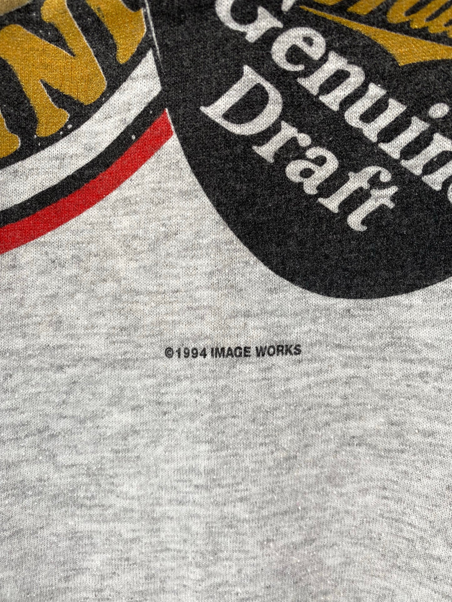 1994 MILLER GENUINE DRAFT Made in USA Size XL Vintage T-shirt / K7827