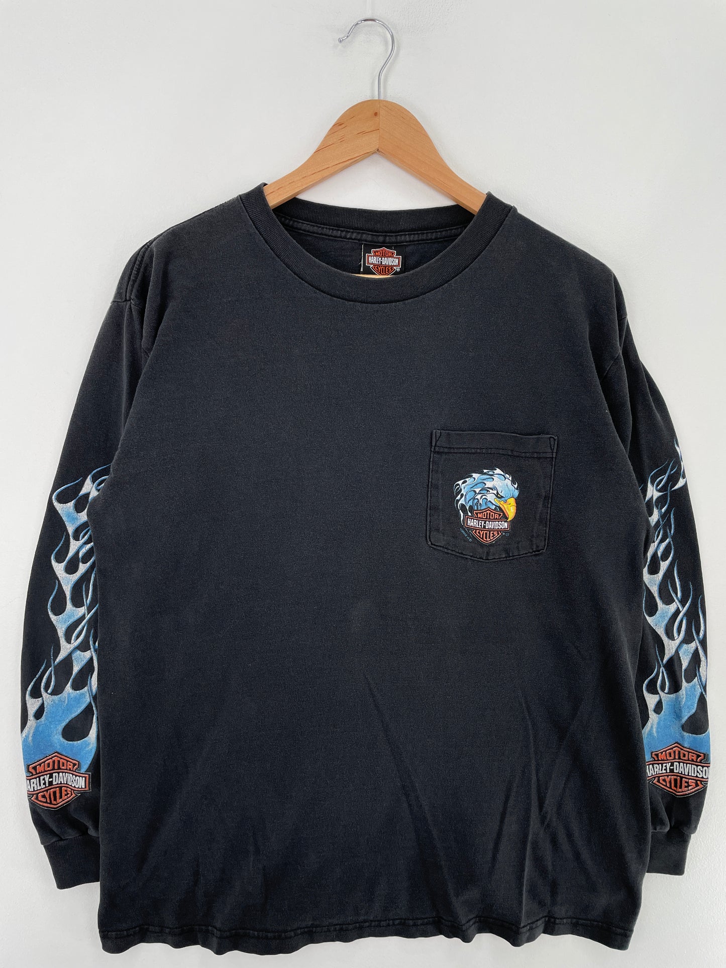 2002 HARLEY DAVIDSON Size L Vintage Long sleeve T-Shirt / E4880T