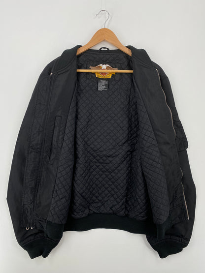 Vintage HARLEY DAVIDSON Size L Racing Jacket / A9047