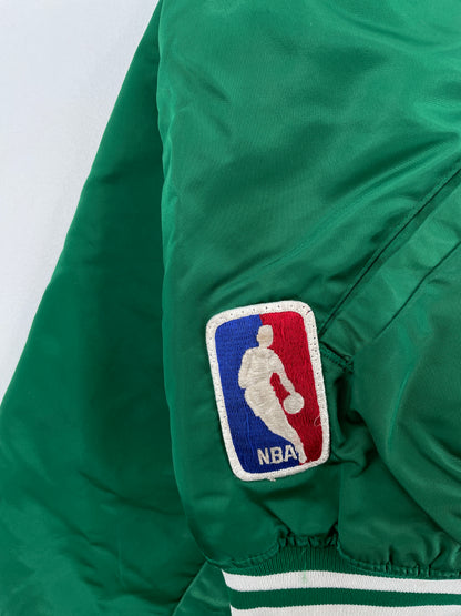 90's STARTER x BOSTON CELTICS Made in USA Size XL Vintage NBA Nylon Padded Jacket / E863