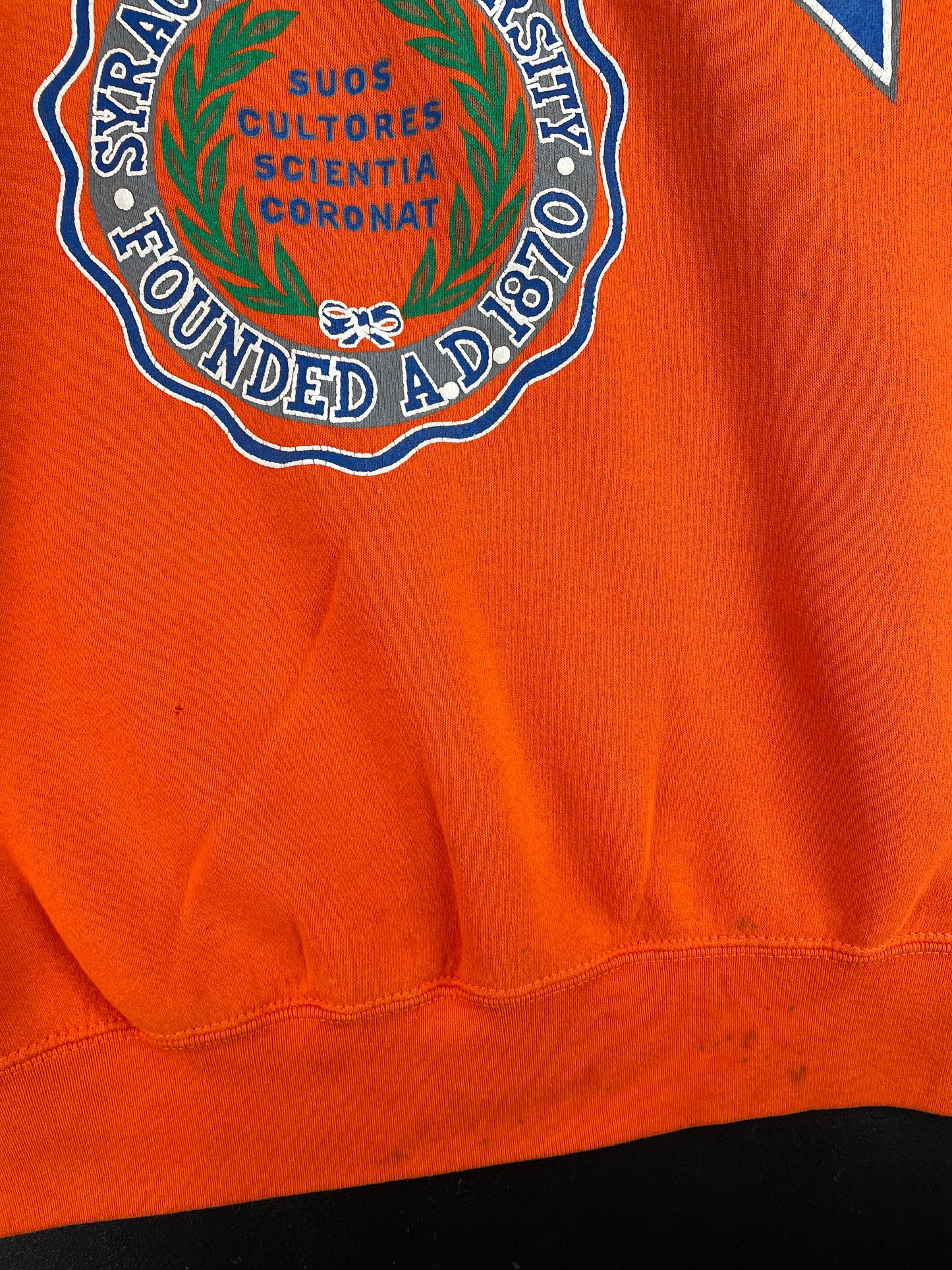 90's SYRACUSE UNIVERSITY Made in USA Size XL Vintage College Sweat-shirt / E1300S