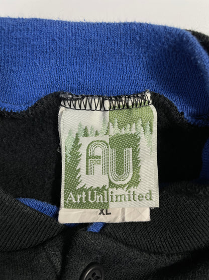 90's QUIETWOODS NORTH DOOR COUNTRY Made in USA Size XL Vintage Animal Sweat-Shirt / E225