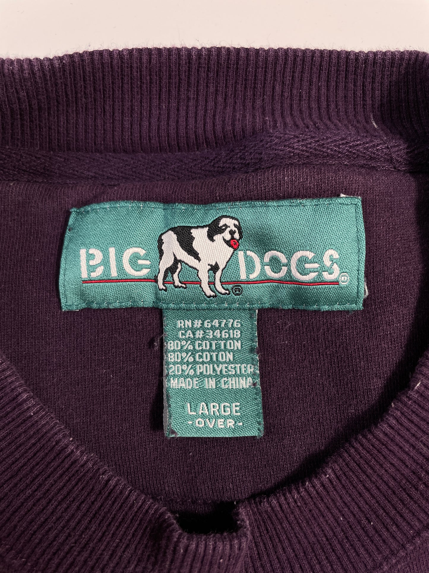 Vintage BIG DOGS Size L Sweat-Shirt / A7377