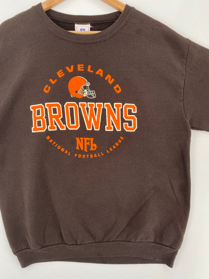 Vintage CLEVELAND BROWNS Size Approx.L NFL Sweat-shirt / E316