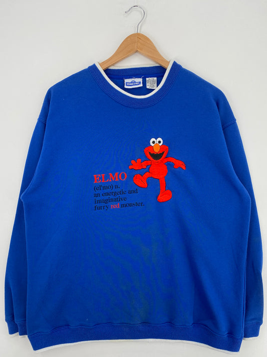 .Vintage SESAME STREET ELMO Size XL Vintage Sweat-Shirts/ A4784