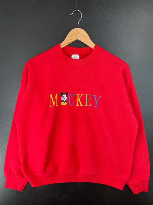 90's DISNEY MICKEY Made in USA Size L Vintage Sweat-shirt / A7421