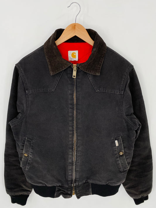 Vintage CARHARTT Size No Tag (approx.M-L) Zip-up Sweat-shirt Jacket / K7985
